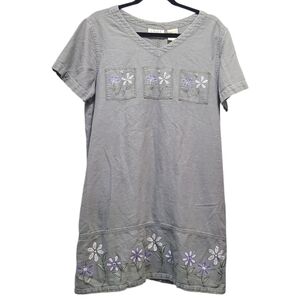 Erika Gray Linen Blend Dress‎